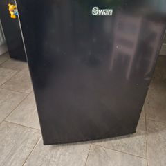Black undercounter fridge