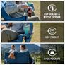 Portal Double Camping Chair Padded Folding Camping Sofa for Adults Large Quilted Love Seat Luxury Fodable Tub Chair Deluxe Moon Chair Collapsible Giant Festival Garden Lawn Picnic Load 272KG Image 7