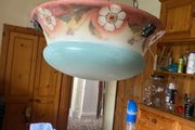 Antique vintage light shade fly catch