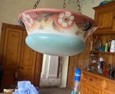 Antique vintage light shade fly catch