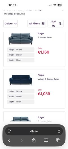 Sofa Dfs  Fargo