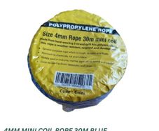 General Purpose Mini Coil Rope 6mm / 30m - Blue