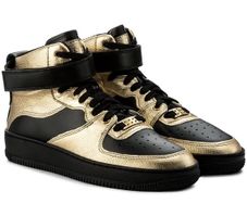 EU -37 Red Valentino leather trainers