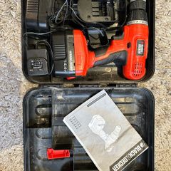 Drill with 2x batteries (Black and Decker)