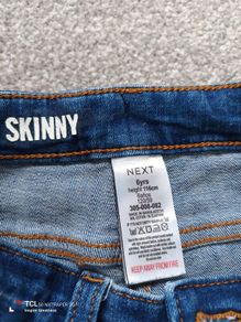 NEXT skinny boy's trousers/jeans.age 6