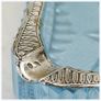 Alexandrite Neodymium Crystal Ashtray Solid 800 Silver Overlay Image 7