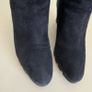 Navy Suade Carl Scarpa Wedge Boots Image 9