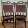 Pair of Vintage Wooden Dining Chairs Image 2