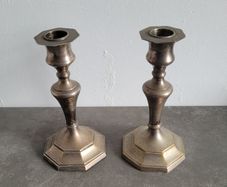 Antique epns candlesticks