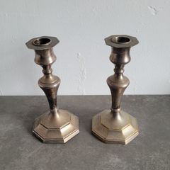 Antique epns candlesticks