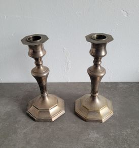 Antique epns candlesticks
