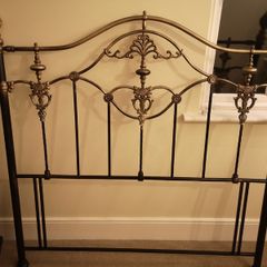 Free metal double headboard