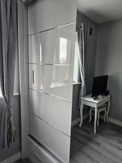 Sliding Doors Wardrobe S 253cm LED - White