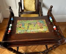 Beautiful Antique Mahogany High Chair