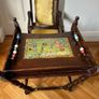 Antique High Chair folds Inlaid Play Table Image 3