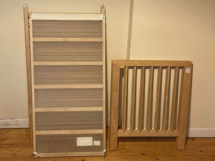 Large Wooden Baby Cot | Natural Wood Finish