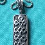 Celtic silver pendant and chain Image 4