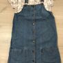 M&S denim dungaree dress  size 10-11 years Image 3