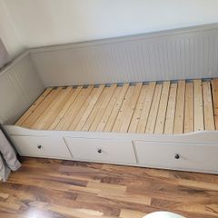 IKEA HEMNES Day Bed with 3 Drawers + 2 Mattresses