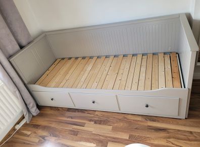 IKEA HEMNES Day Bed with 3 Drawers + 2 Mattresses