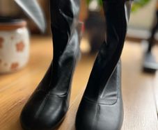 Stradivarius Black Ankle Sock Boots