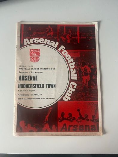 Arsenal 1970/71 Double Winning Season Matchday Programmes