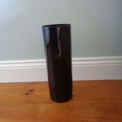 Black Glass Vase for Sale
