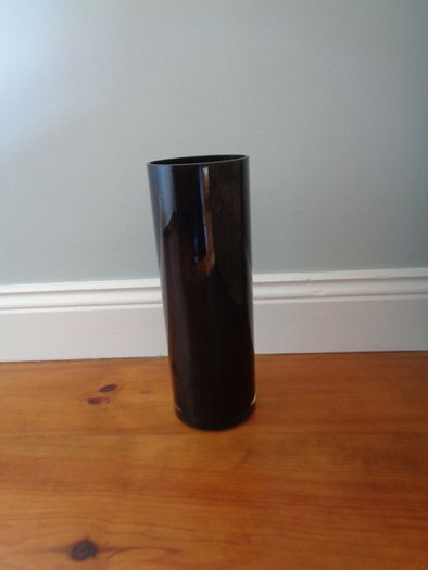 Black Glass Vase for Sale