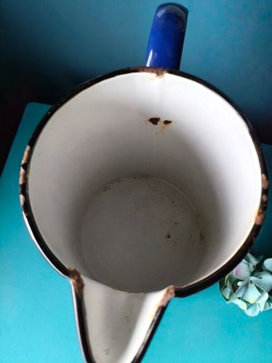 Vintage Enamel Jug/Vase
