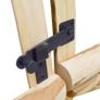 Double Fence Gate Hazel Wood 300x60 cm Image 4