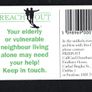 1996 Ireland 10 unit "Reach Out" initiative encourages people to visit their elderly neighbours regularly and make sure they are not unwell or vulnerable (Gemplus GEM1) Call Card Used. Telecom Eireann card number 1137. Image 2