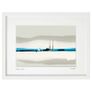 Calm Day, Poolbeg, Dublin in White Frame, by artist Helen Mathews Image 2