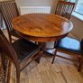 Round wooden table and four chairs Image 7