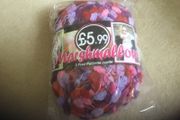 Marshmallow yarn purple red