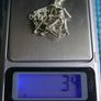18K white Gold Plated Pendant and Chain 3,4g Image 9