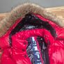 Superdry red puffa jacket Image 3