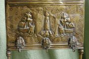 Vintage Nautical Fireplace Brass Tool Holder