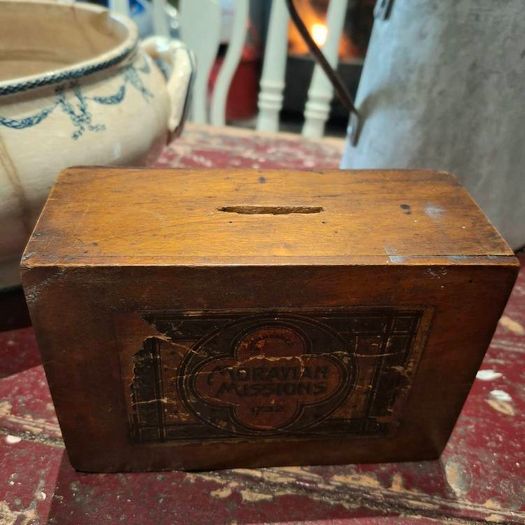 Antique Moravian Missions Collection Box