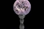 Grape Agate - Agate, Wooden Stand