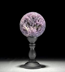 Grape Agate - Agate, Wooden Stand