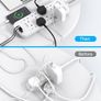 Extension Lead with 2 USB C Slots, 8 Way Power Strip Surge Protector | 4 USB Ports, 1800J Surge Protection, 1.8M Braided Extension Cord, Double Switch Multi Plug Outlets Socket for Home Office Image 7
