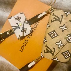 Genuine Louis Vuitton Felicie Strap and Go