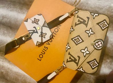 Genuine Louis Vuitton Felicie Strap and Go