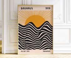 Bauhaus Sun & Sea print 70 x 100cm