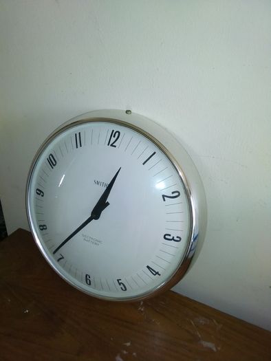 Vintage smiths industrial design wall clock .