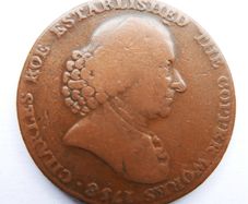 1791 Macclesfield Half-Penny Token Coin -Collectable Grade