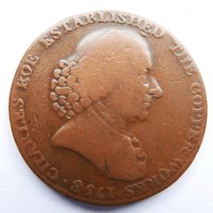 1791 Macclesfield Half-Penny Token Coin -Collectable Grade