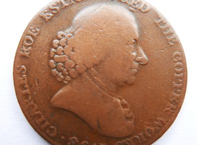 1791 Macclesfield Half-Penny Token Coin -Collectable Grade