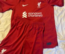liverpool Boys Jersey and Shorts