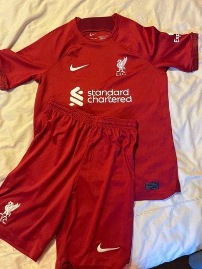 liverpool Boys Jersey and Shorts